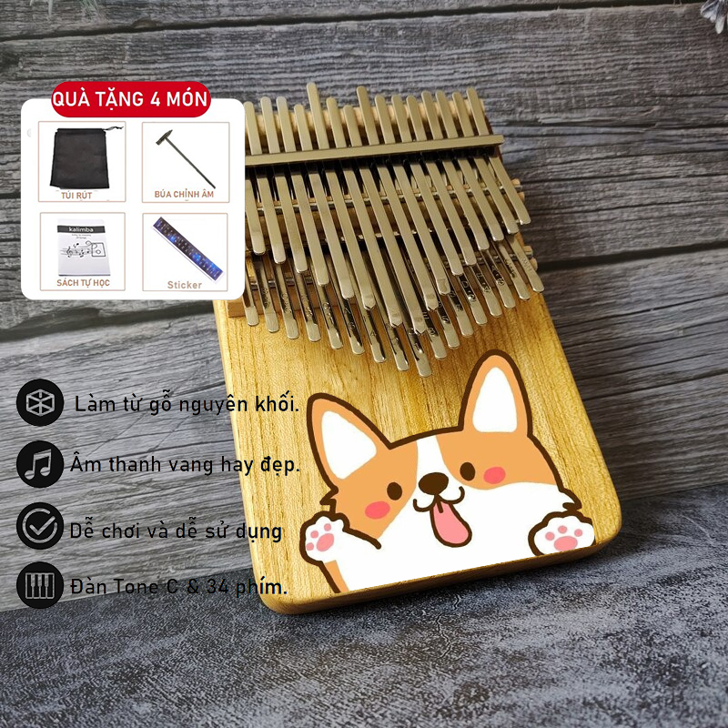Đàn Kalimba TRITON S41K -34 Phím Chuyên Nghiệp SEEDS HẠT GIỐNG KALIMBA- Thump Piano Acoustic Finger Chromaric - 3
