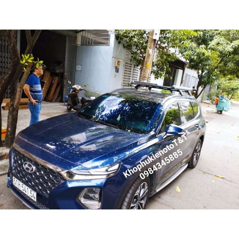 Baga mui xe santafe chất lượng cao giá để hành lý ô tô dùng chung pajero sport, outlander, vinfast lux sa...