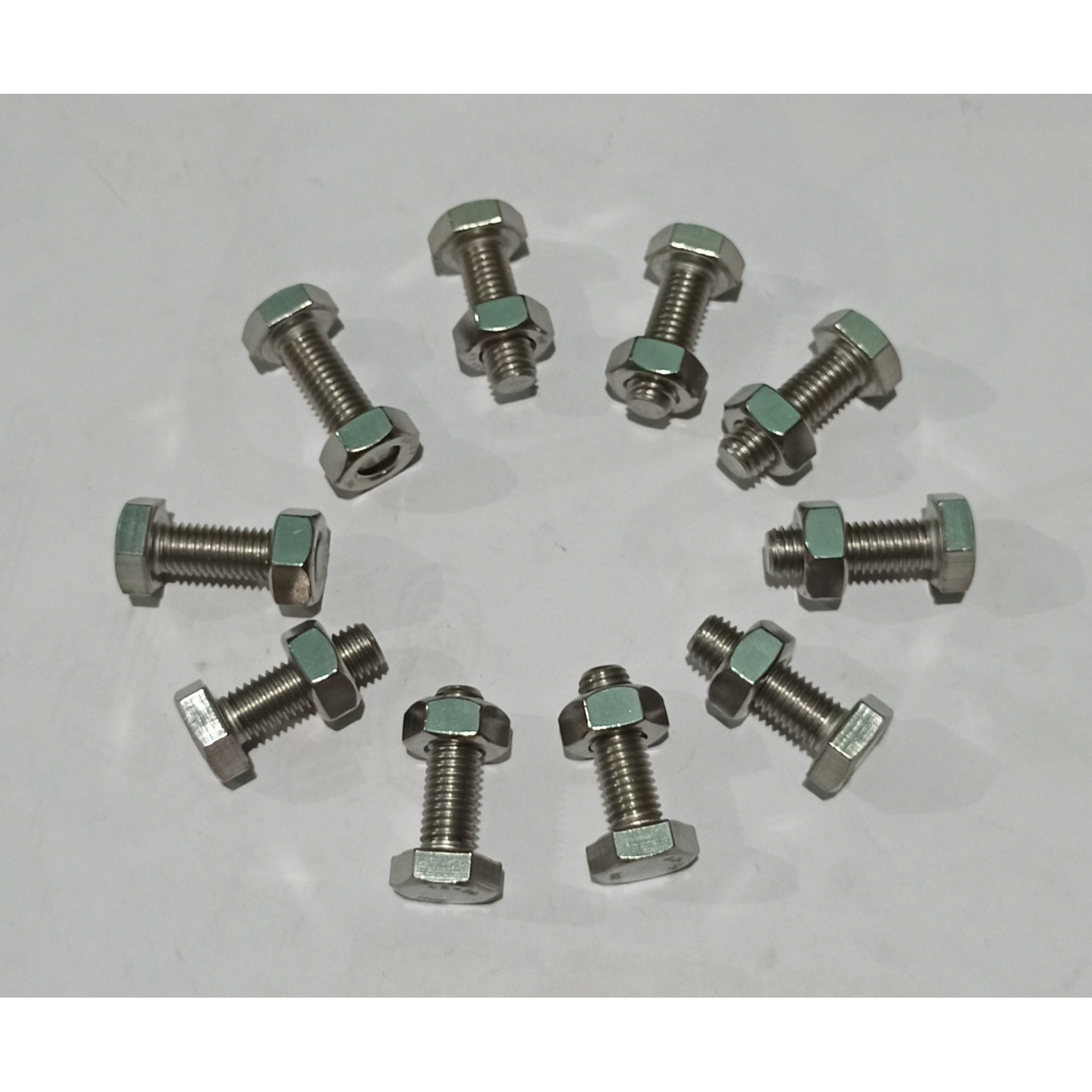 M10x30mm INOX 304 COMBO 10 Bu Long Con Tán INOX Chống Gỉ, 10 Li 3 Phân chống gĩ