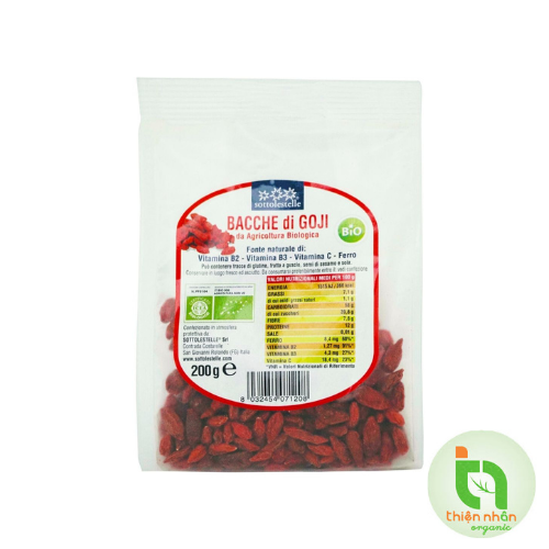 Kỷ tử hữu cơ Sottolestelle 200g - Organic Goji berries Sottolestelle 200g