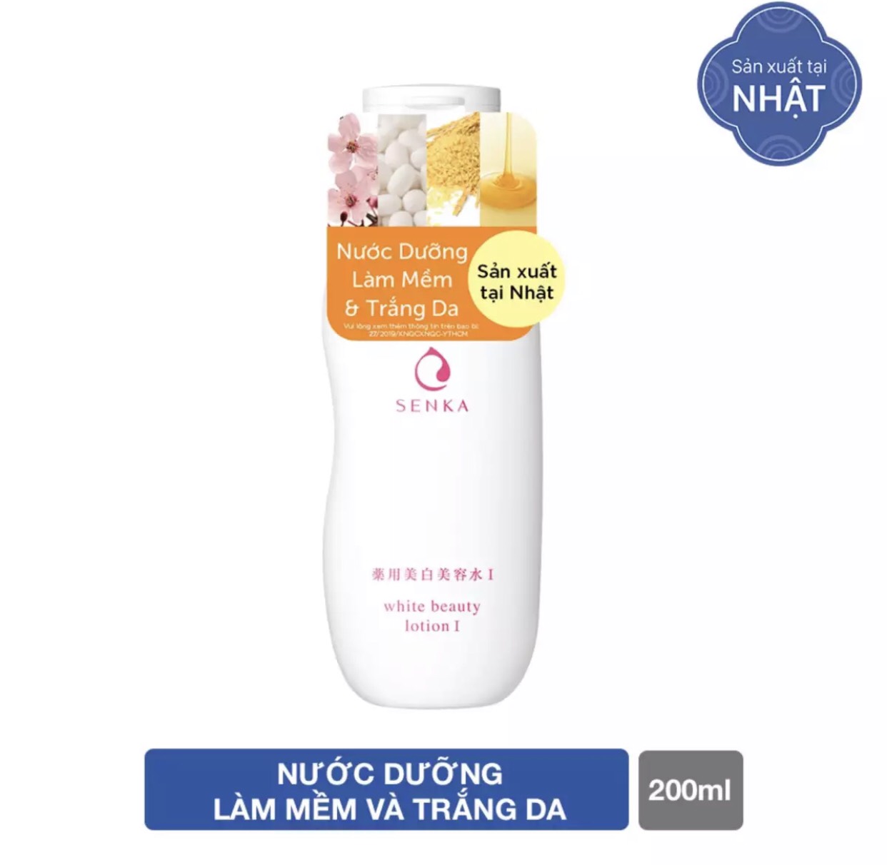 Nước dưỡng làm mềm và trắng da Senka White Beauty Lotion I 200ml date 2022