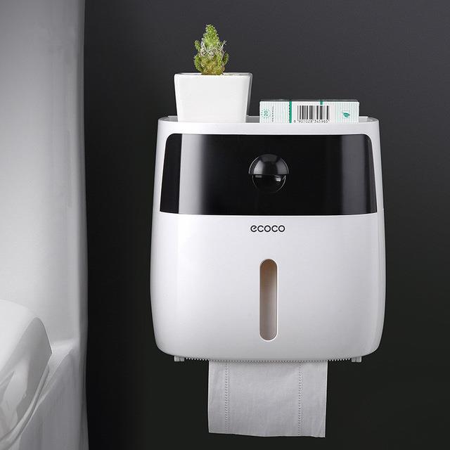 [HCM][HOTHOT]HỘP ĐỰNG GIẤY VỆ SINH CÓ NGĂN KÉO SIÊU DÍNH[NT SHOP]Thiết kế 2 ngăn hiện đại và miếng dán tường siêu dínhvà chống ẩm chống mốctiết kiệm diện tích cho tolet chất lệu ABS cao cấp.[ Giá hạt dẻ ]