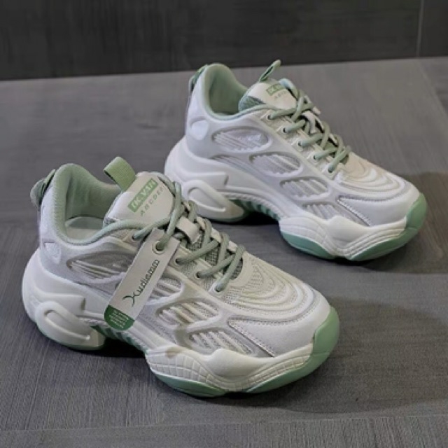 Giày thể thao nữ độn đế lưới thoáng mã 222