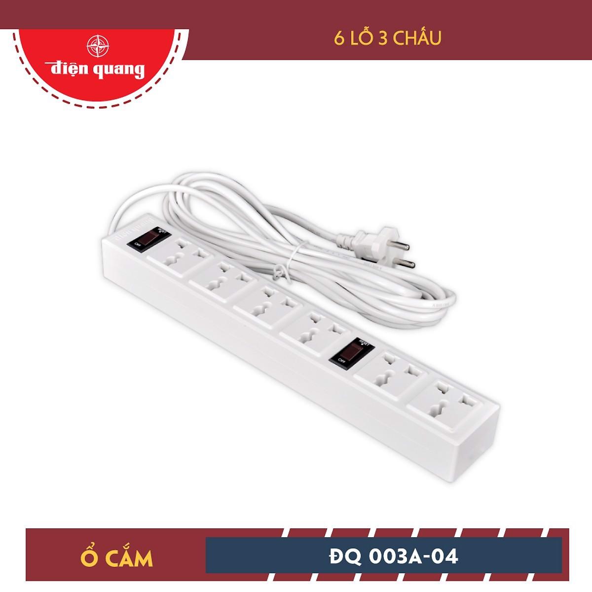 Ổ cắm điện quang đq 003a-04-2m 2500w cái