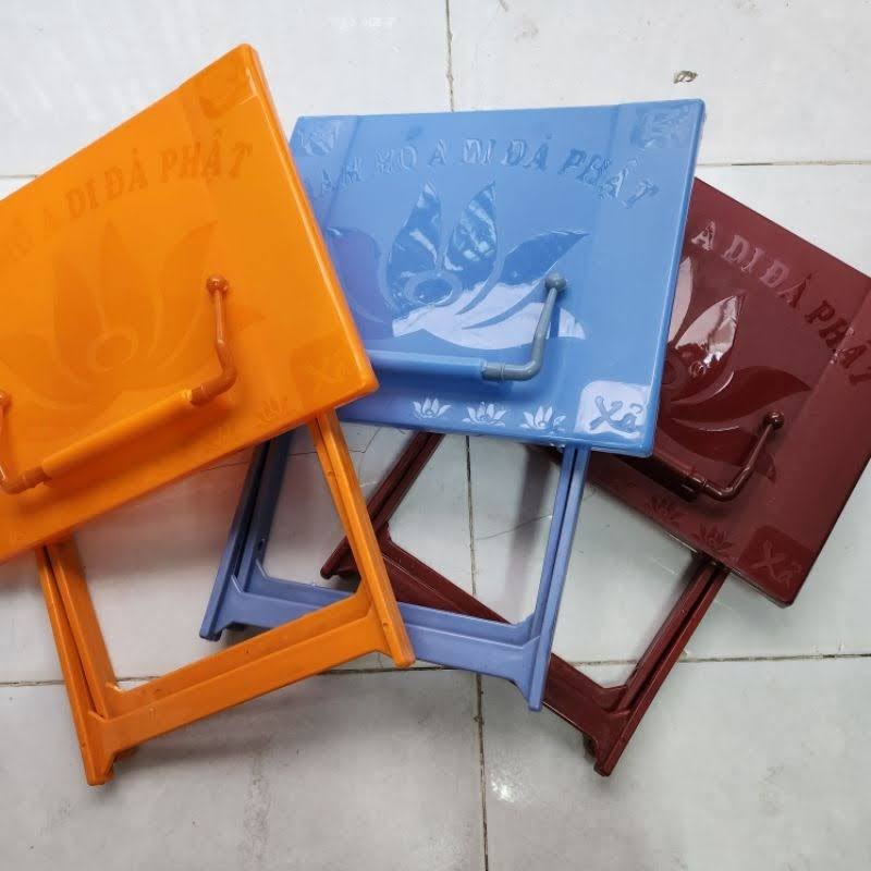 Kệ nhựa ngồi tụng kinh xếp gọn - tiện lợi - nhựa cao cấp