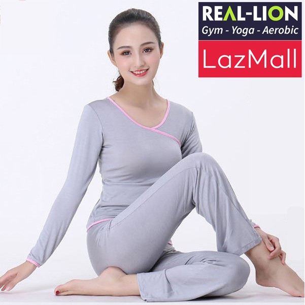Bộ đồ tập thể thao Yoga REAl-LION - Bộ đồ tập co dãn 4 chiều cao cấp - RL25