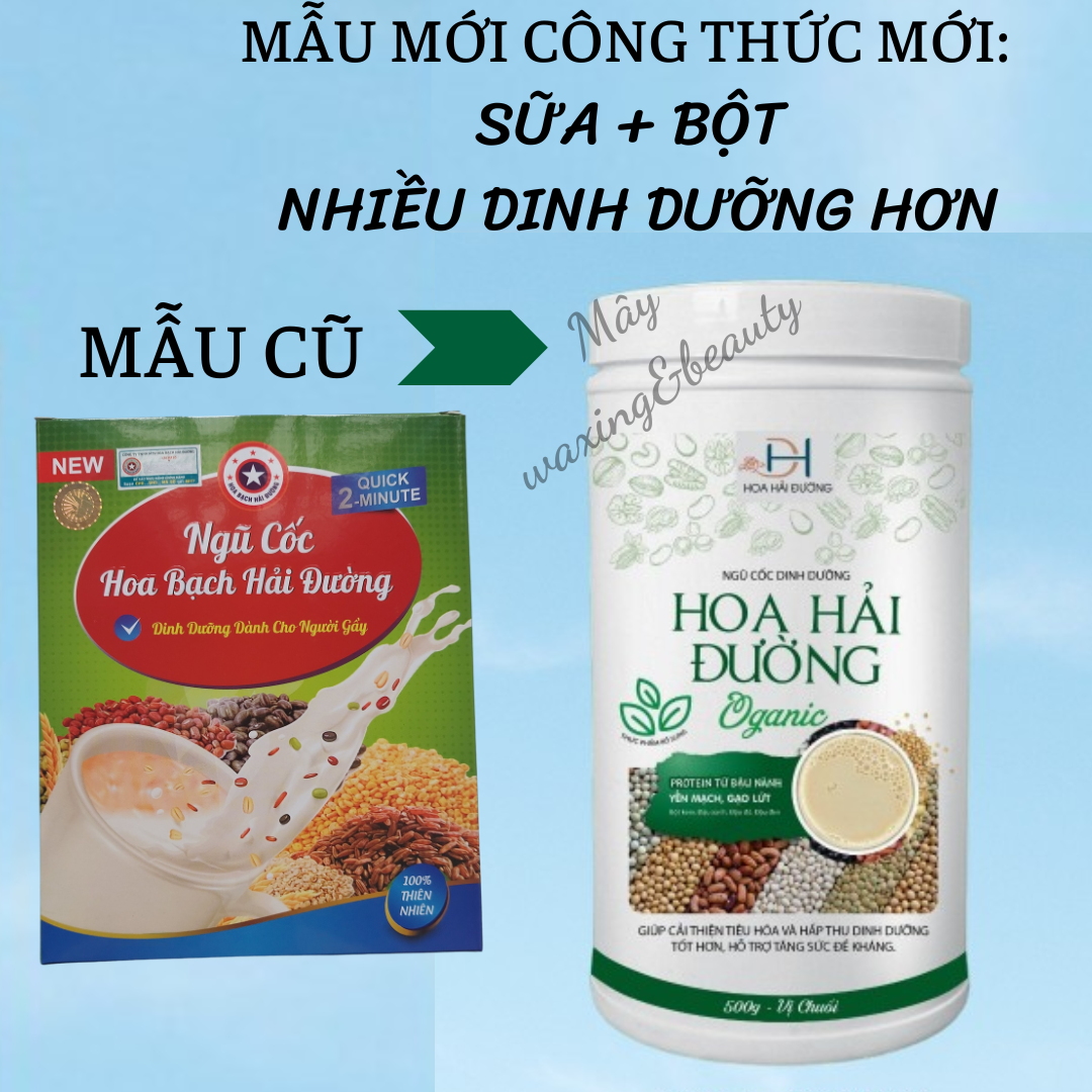 Bột ngũ cốc tăng cân HOA BẠCH  HẢI ĐƯỜNG  500G CHÍNH HÃNG