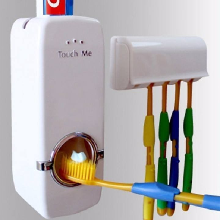 Dụng Cụ Treo Bàn Chải Và Nhả Kem Touch Me - Bộ Nhả Kem Touch Me - dụng cụ nhà vệ sinh - thiết bị phòng tắm - đồ dùng phòng tắm - đồ dùng vệ sinh răng miệng - thiết bị treo bàn chải - đồ dùng cá nhân - Vệ Sinh Cá Nhân - Tân Trang Nhà Cửa Khác