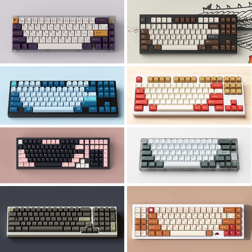 Keycap nhựa pbt cao cấp profile oem xuyên led mix màu hơn 50 mẫu