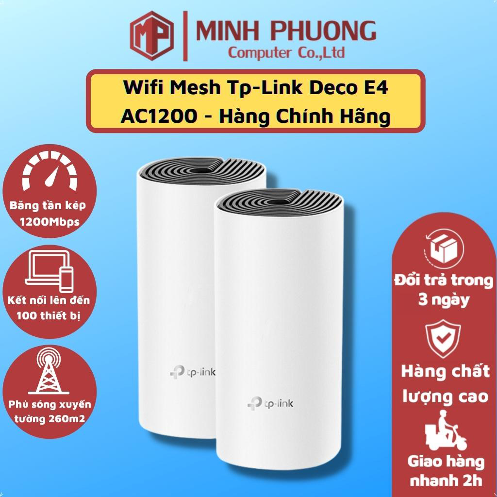 Wi-Fi Mesh Cho Toàn Ngôi Nhà AC1200 Deco E4 - HÀNG CHÍNH HÃNG