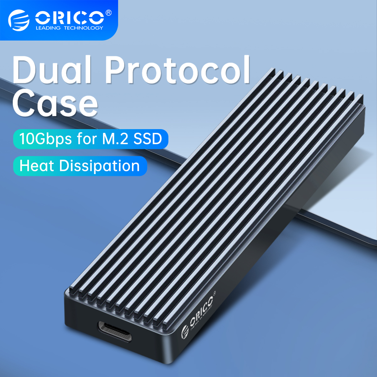 Box ssd orico giao thức kép m2 nvme + m2 sata full nhôm