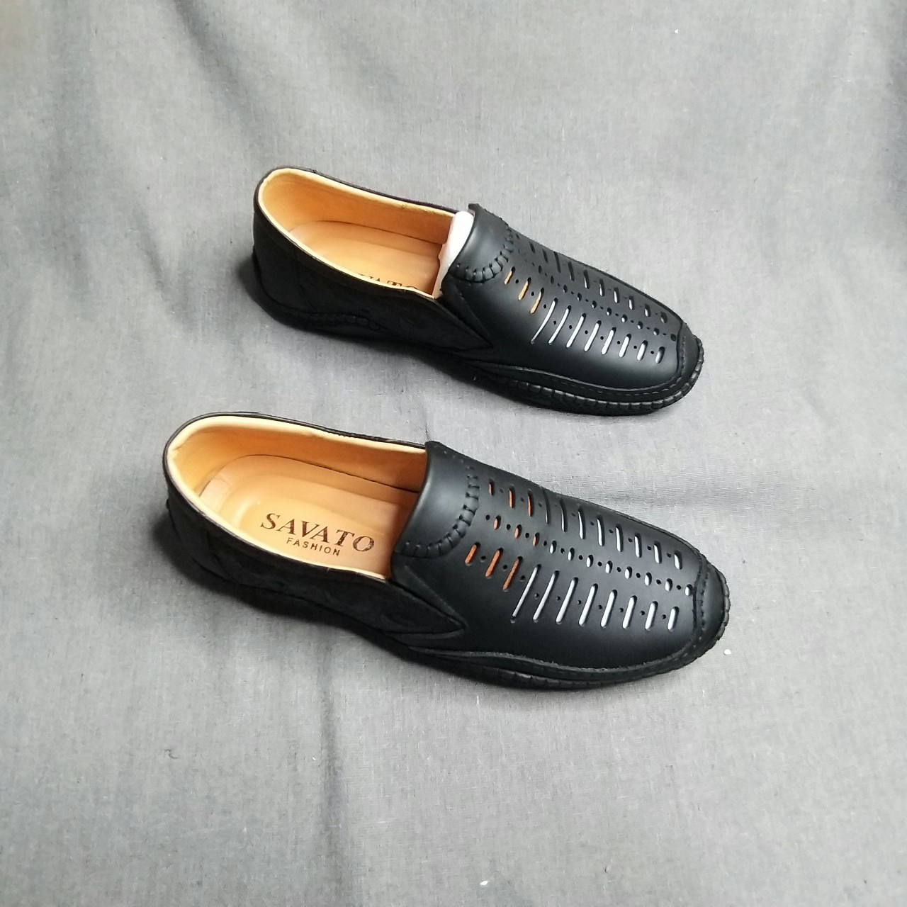 Giàỳ lười , giày moi , giày công sở, giày đục lỗ mùa hè da bò cao cấp H11
