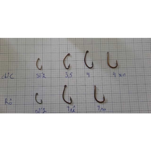 Lưỡi câu cá lóc, cá ngão, cá chim , cá chê, cá rô , cá trắm, cá chép cao cấp (cam kết bán hàng chất lượng có bảo hành)