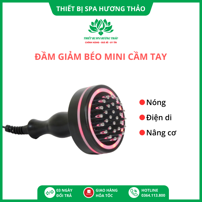 Đầm Giảm Béo Mini Cầm Tay Nóng, Rung, Điện Di Nâng Cơ