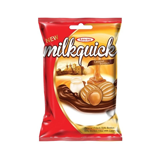 Túi 500gr Kẹo caramel sữa Milkquick Tayas Thổ Nhĩ Kỳ