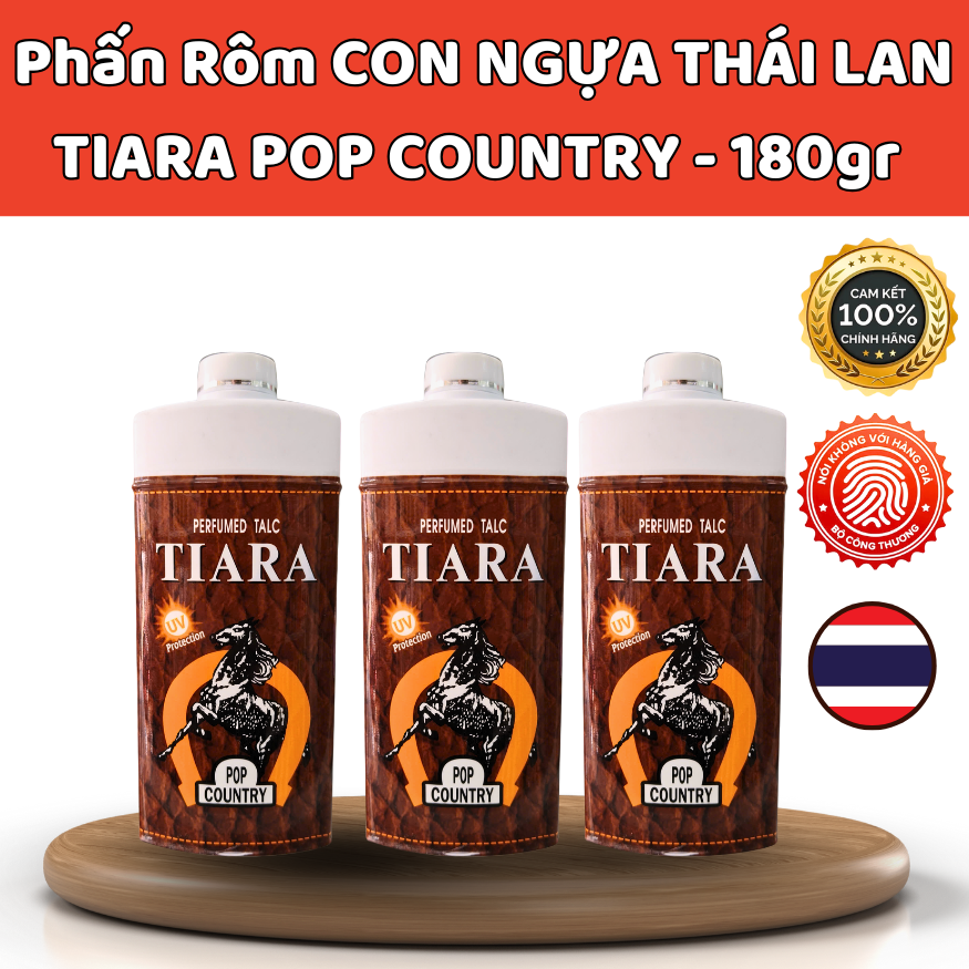 Tiara Pop Country Thailand Horse Powder - 180Gr, Made from High-Quality Powder That Is Carefully Processed.