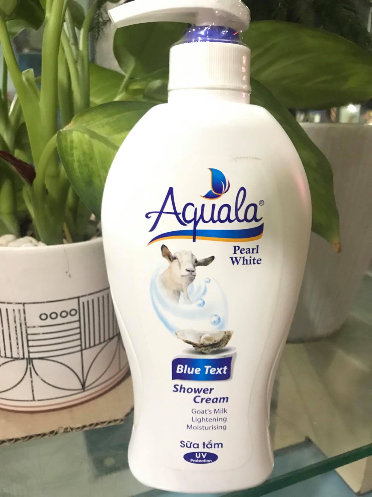 Sữa Tắm Aquala Tinh Chất Sữa Dê, Ngọc Trai Chai 650ml, Dưỡng Ẩm, Da Mềm Mại, Trắng Sáng, Bách hóa Minh Anh