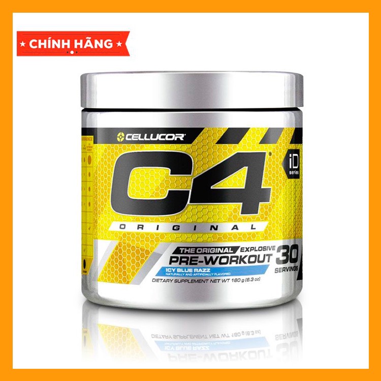 Pre workout c4 - 30 serving hỗ trợ tăng sức mạnh c4 cellucor