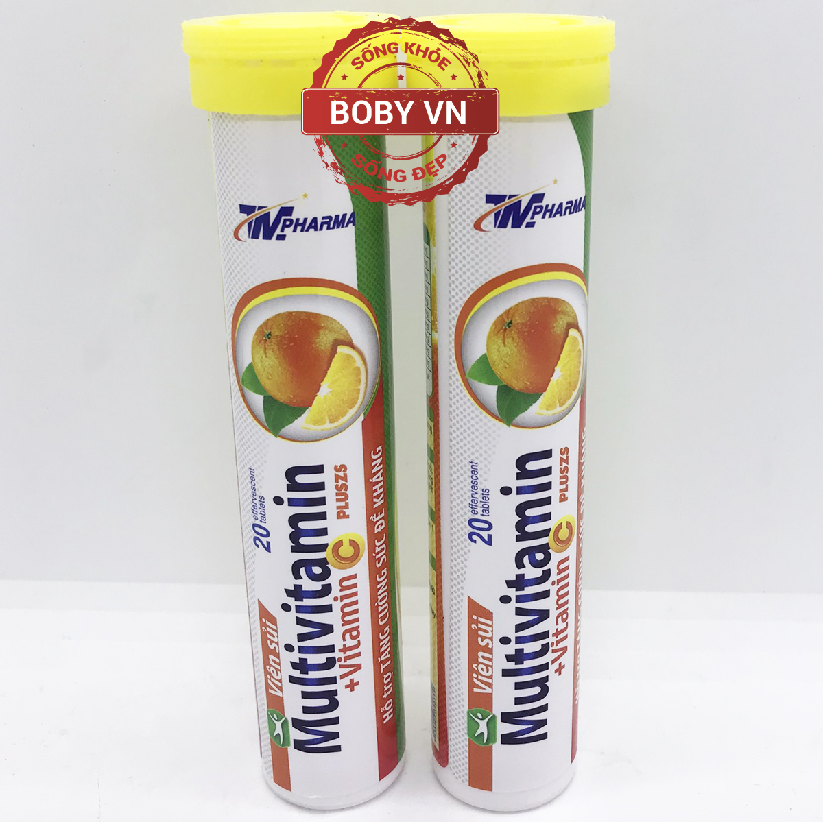 Viên C sủi multivitamin pluszs bổ sung Vitamin C và khoáng chất (20 viên)