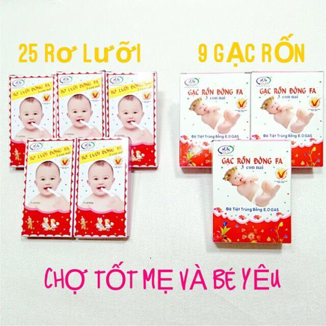 [HCM]COMBO 3 HỘP BĂNG RỐN+5 HỘP RƠ LƯỠI ĐÔNG FA