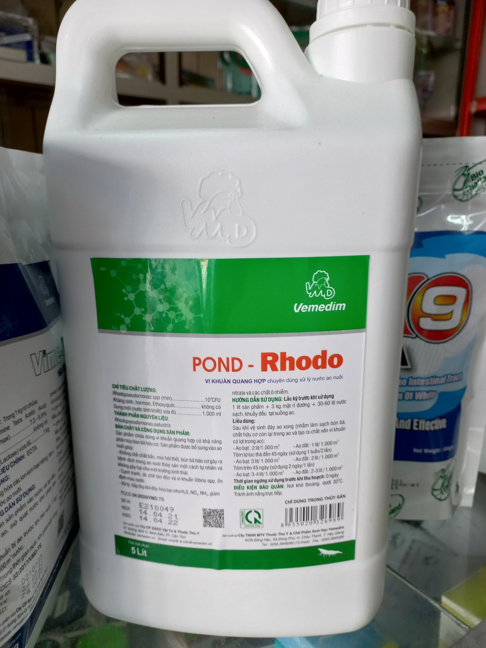 Men vi sinh quang hợp, pond rhodo, làm sạch nước, men gốc cal 5lit