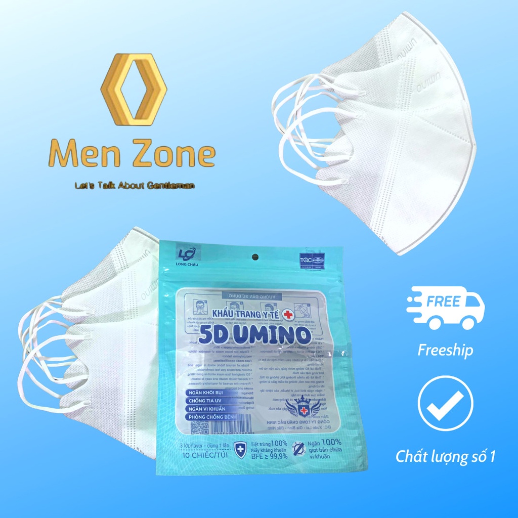 ⚡️hot🔆 thùng 100 chiếc khẩu trang 5d mask umino tiện lợ