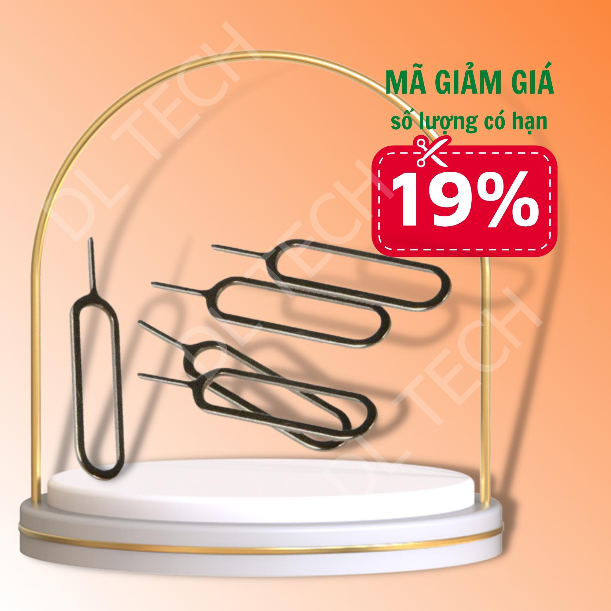Cây chọc sim inox - que chọc sim inox qcs01 dl tech
