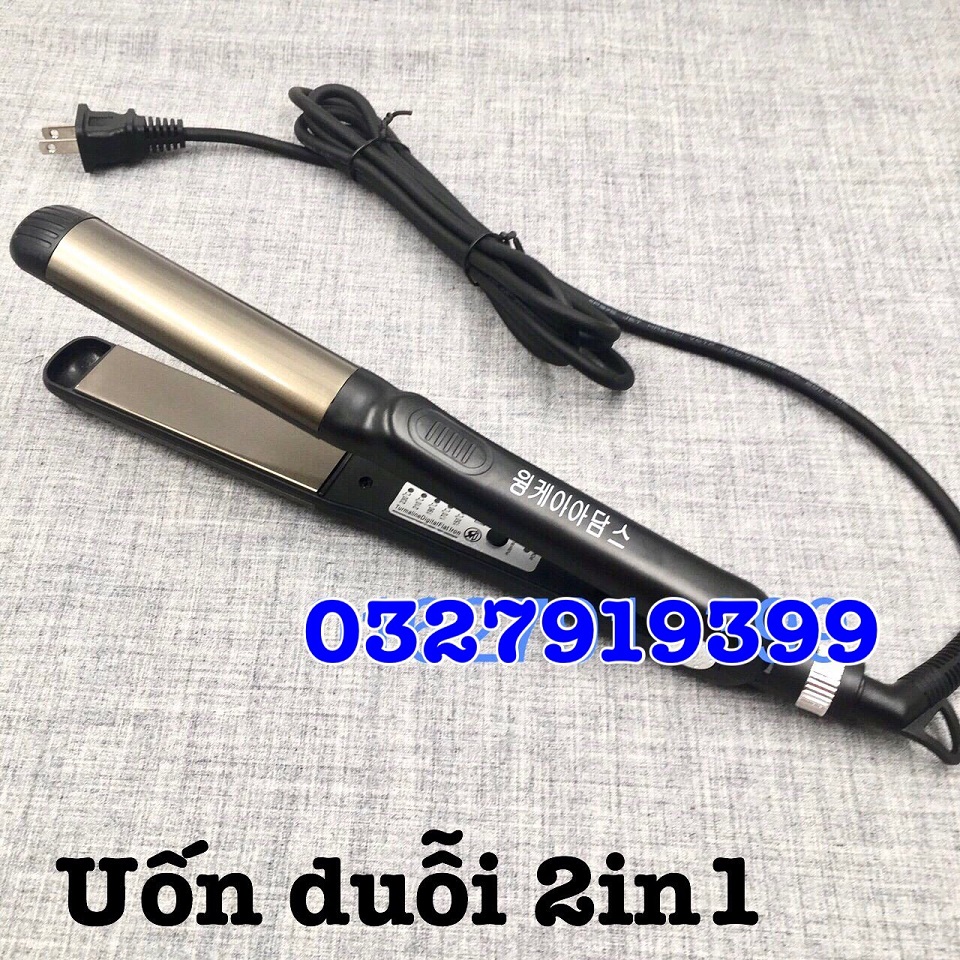 Máy uốn duỗi uốn tóc 2in1 cao cấp hq 119