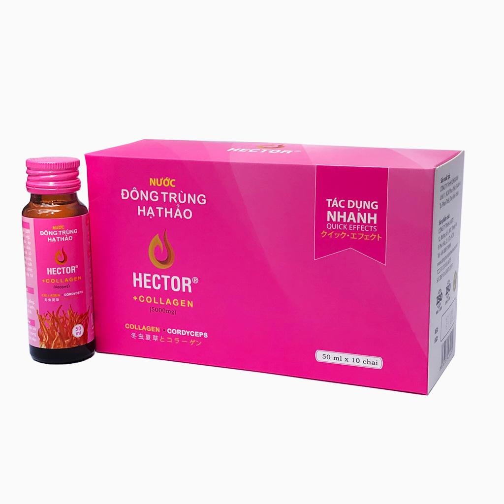 Nước Uống Đông trùng hạ thảo HECTOR COLLAGEN (Hộp 10 Chai)