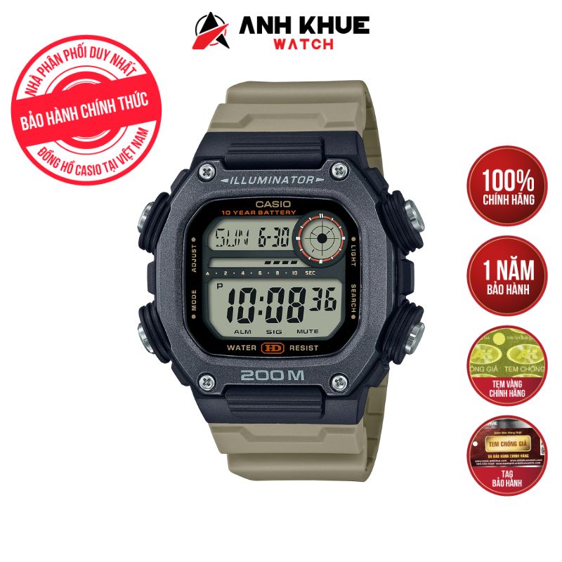 Đồng hồ casio nam dây nhựa dw-291hx