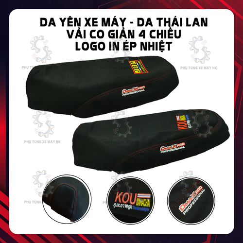 Da yên xe máy Logo Ép Nhiệt - Da yên Thái Lan - Phù hợp các dòng xe yên nhỏ