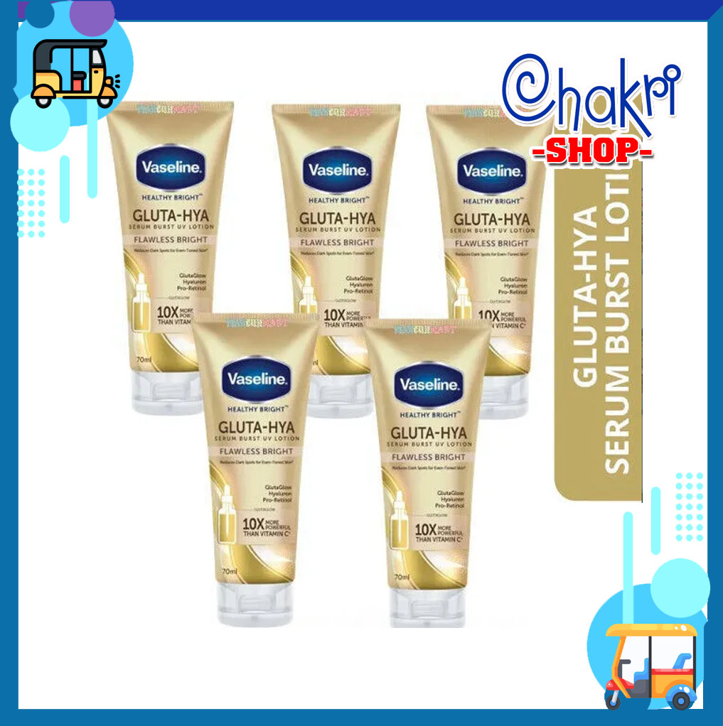 Sữa Dưỡng Thể Trắng Da Vaseline Healthy Bright Gluta HYA chai 70ml