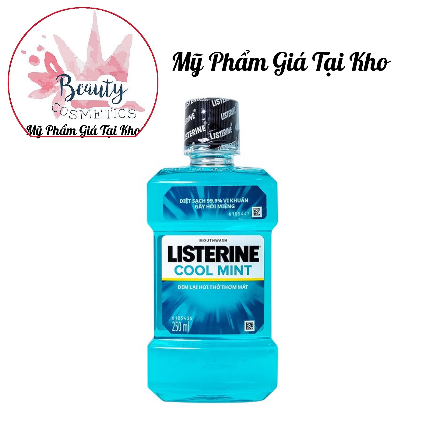 [HCM]Nước súc miệng hơi thở thơm mát Listerine Coolmint 250ml