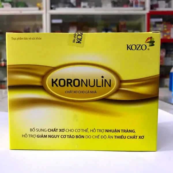 Chất xơ KORONULIN chính hãng - Bổ sung chất xơ cho cả nhà , hỗ trợ nhuận tràng , giảm nguy cơ táo bón do chế độ ăn thiếu chất xơ - Hộp 20 gói