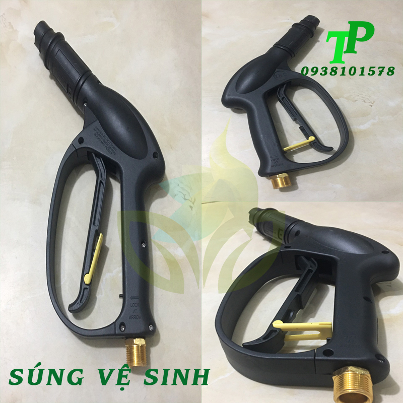 Súng xịt rửa xe, rửa máy lạnh sử dụng cho máy bơm xịt
