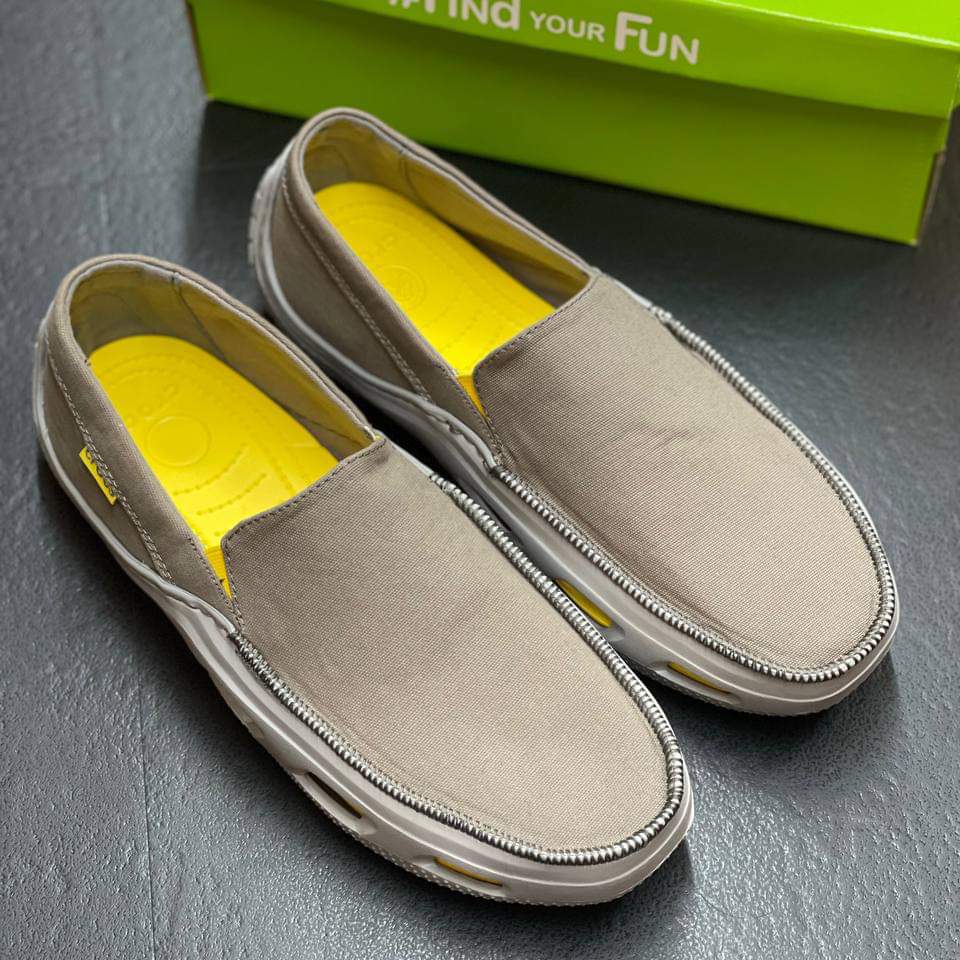 Giày vải cross tideline canvas cho nam màu kaki vàng , không hôi chân
