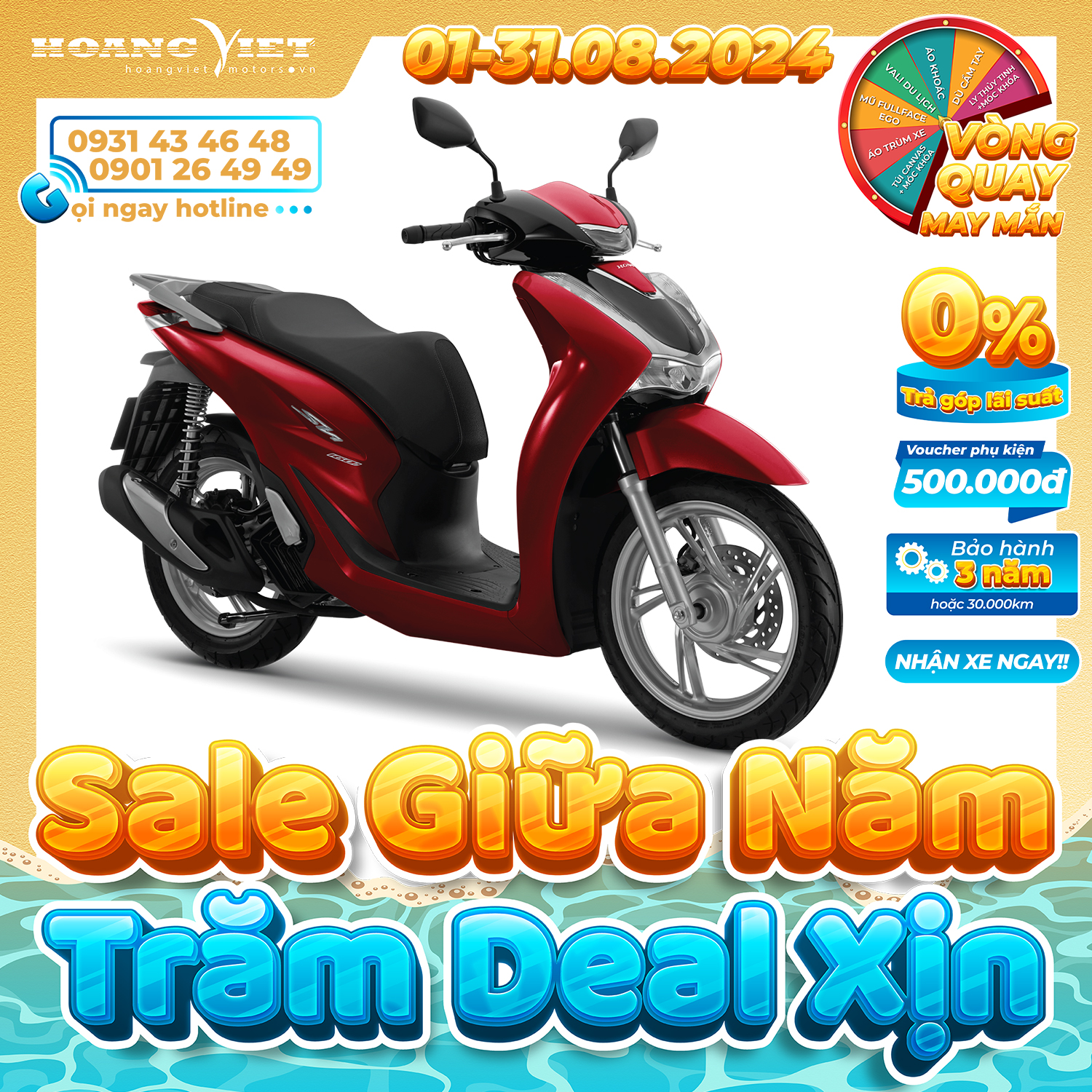 Xe Máy Honda SH160i 2024 - Phiên Bản Cao Cấp