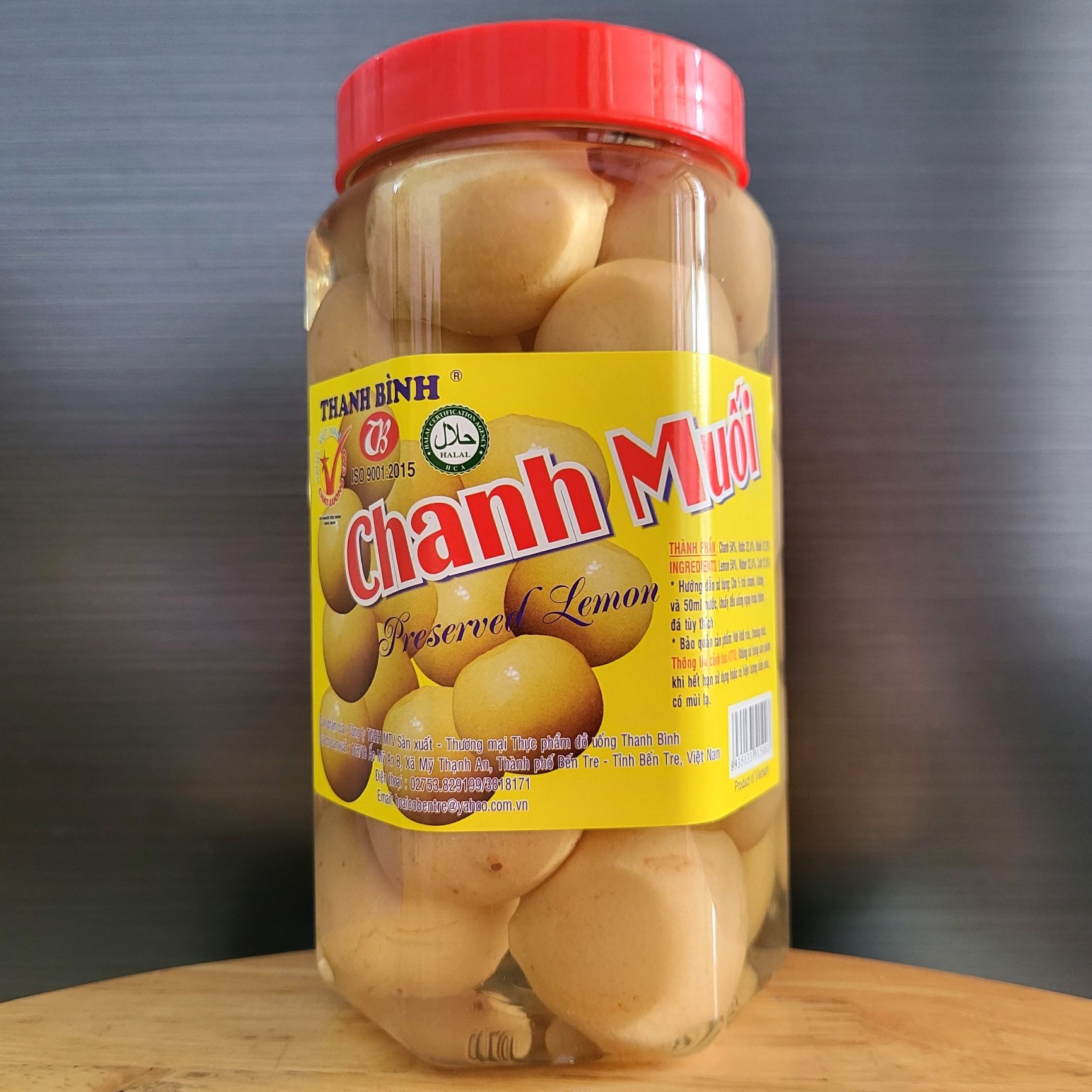 Thanh bình - hủ cao 850g - chanh muối / preserved lemon