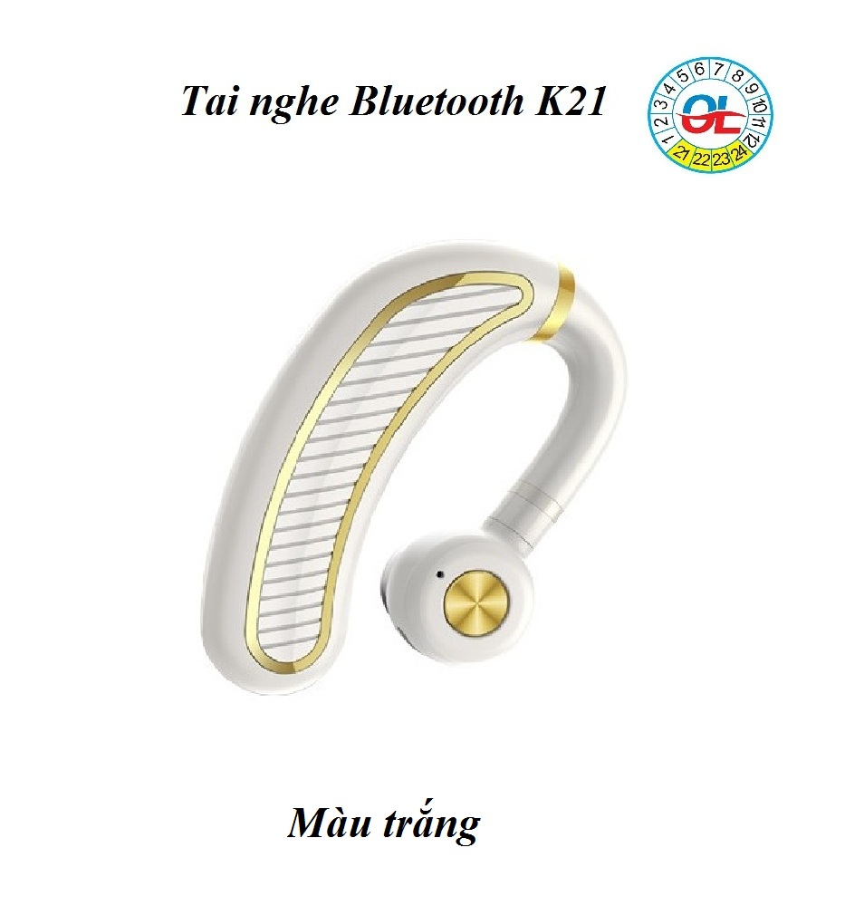 Tai nghe bluetooth K21 pin siêu khủng 300mAh, thời gian chờ 50 ngày, thời gian đàm thoại liên tục 24 giờ, âm thanh mạnh mẽ, trung thực