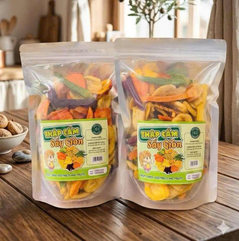 Trái cây sấy khô thập cẩm hũ 270g đủ vị 100% Sấy Tự Nhiên Không Đường, Không Chất Bảo Quản - shop đồ ăn vặt Mẹ Su Hào