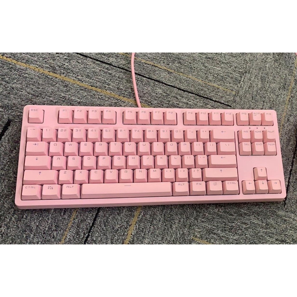 Bàn Phím Cơ E-DRA EK387 Màu Hồng Led Đẹp - Bàn Phím Gaming Hồng