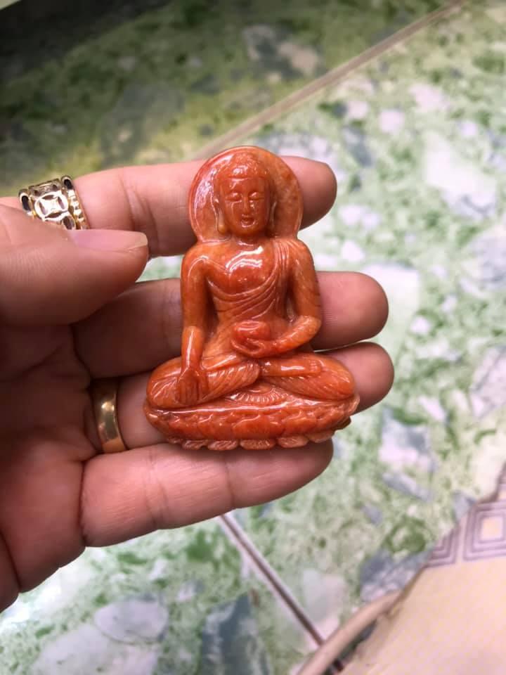 [HCM]MẶT DÂY PHẬT THÍCH CA NGỌC CẨM THẠCH HUYẾT THIÊN NHIÊN