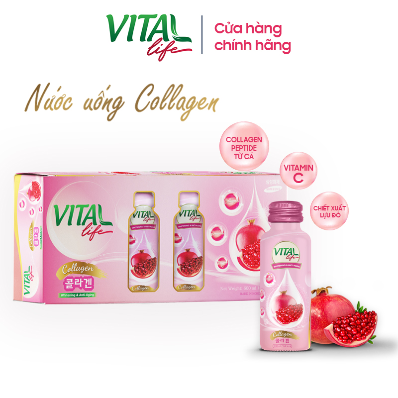 Nước uống collagen đẹp da vital life - nhập khẩu 100% từ hàn quốc