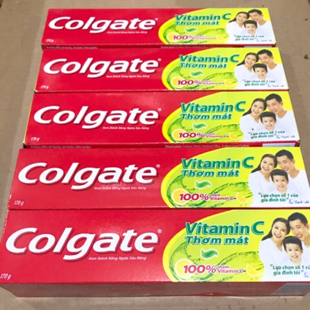 Kem đánh răng colgate vitamin c 170g