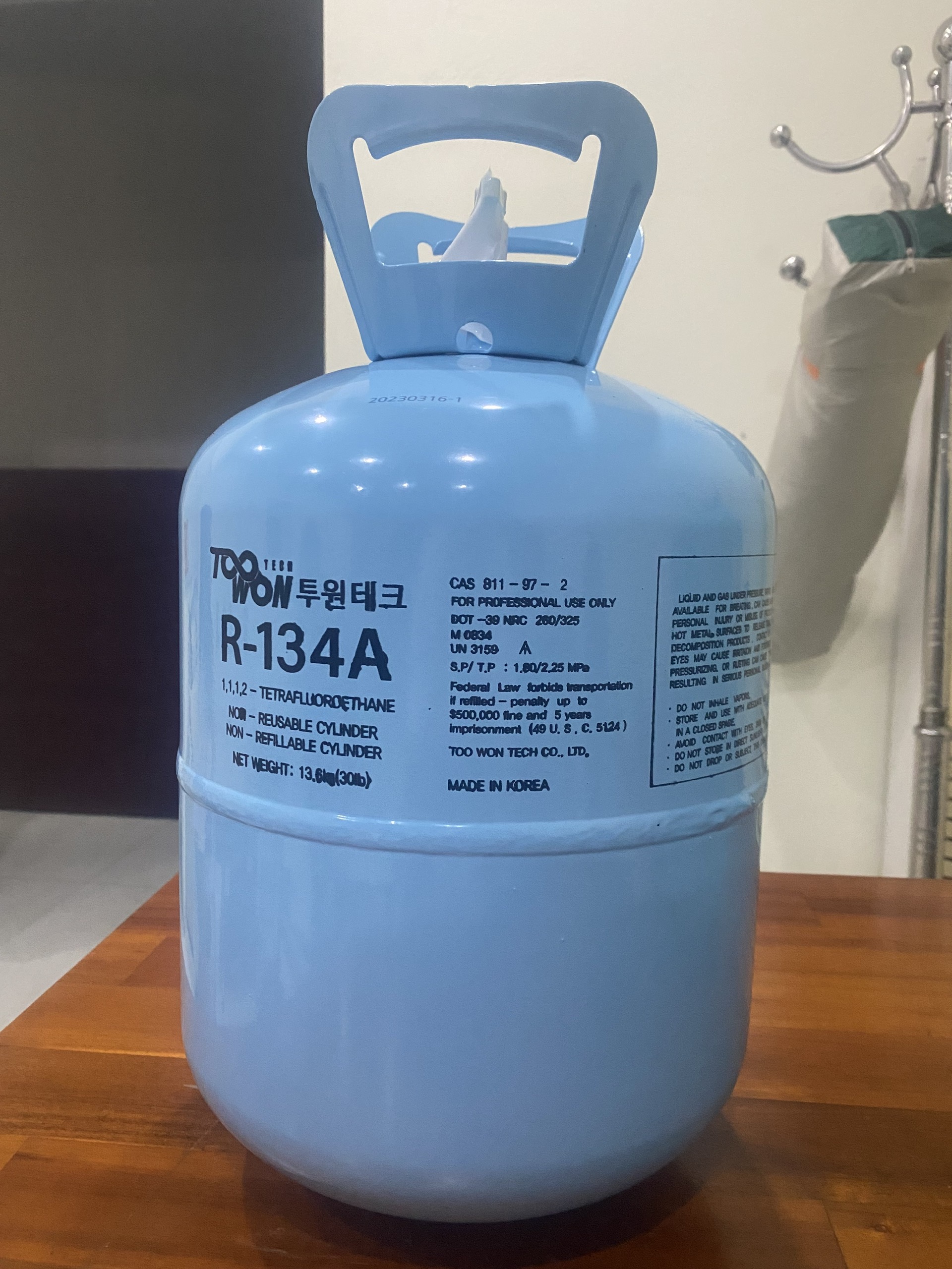 Dung môi lạnh TOOWON R134A 13.6Kg