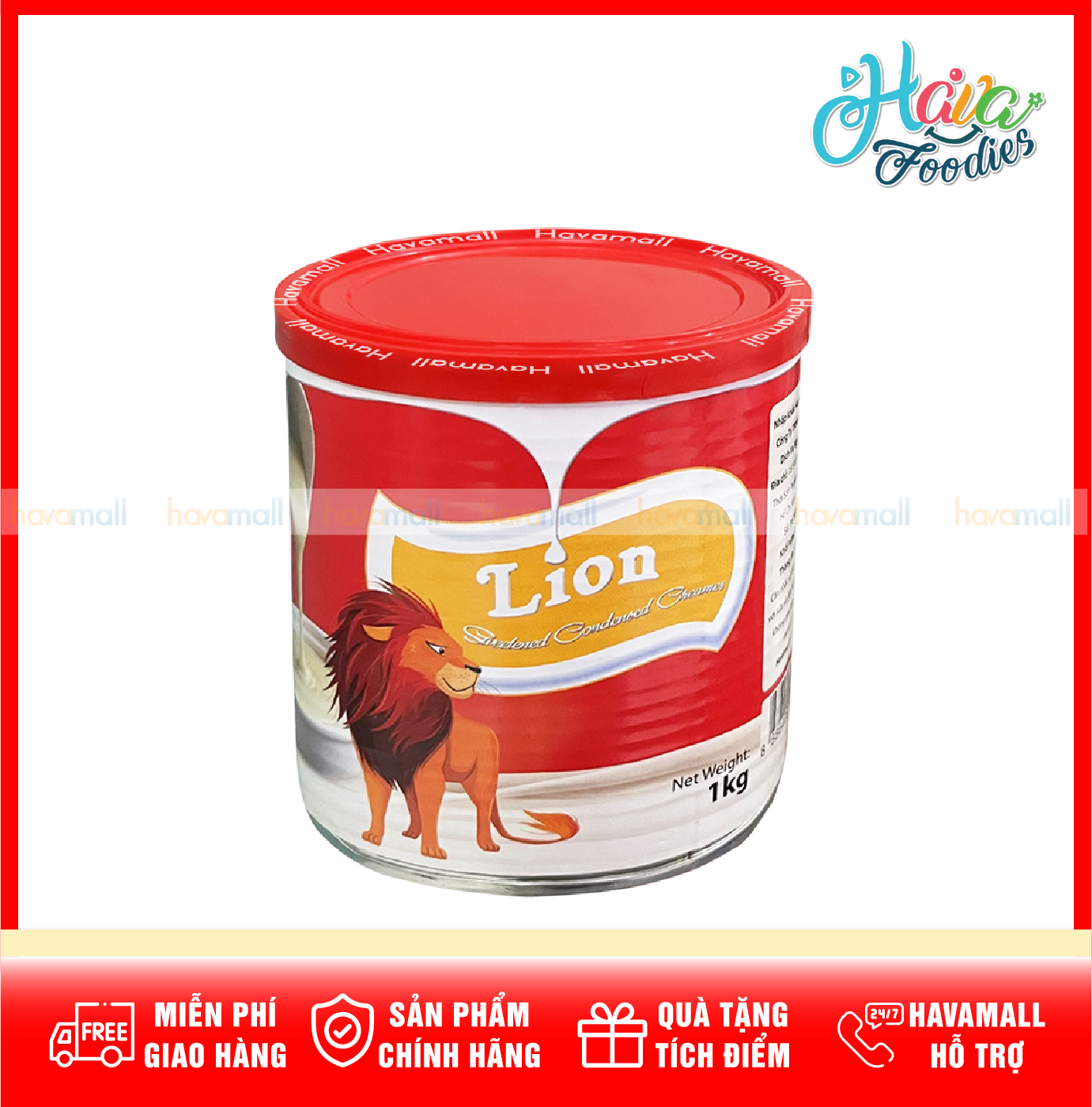 Sữa Đặc Có Đường Lion Lon 1kg – Sweetened Condensed Creamer