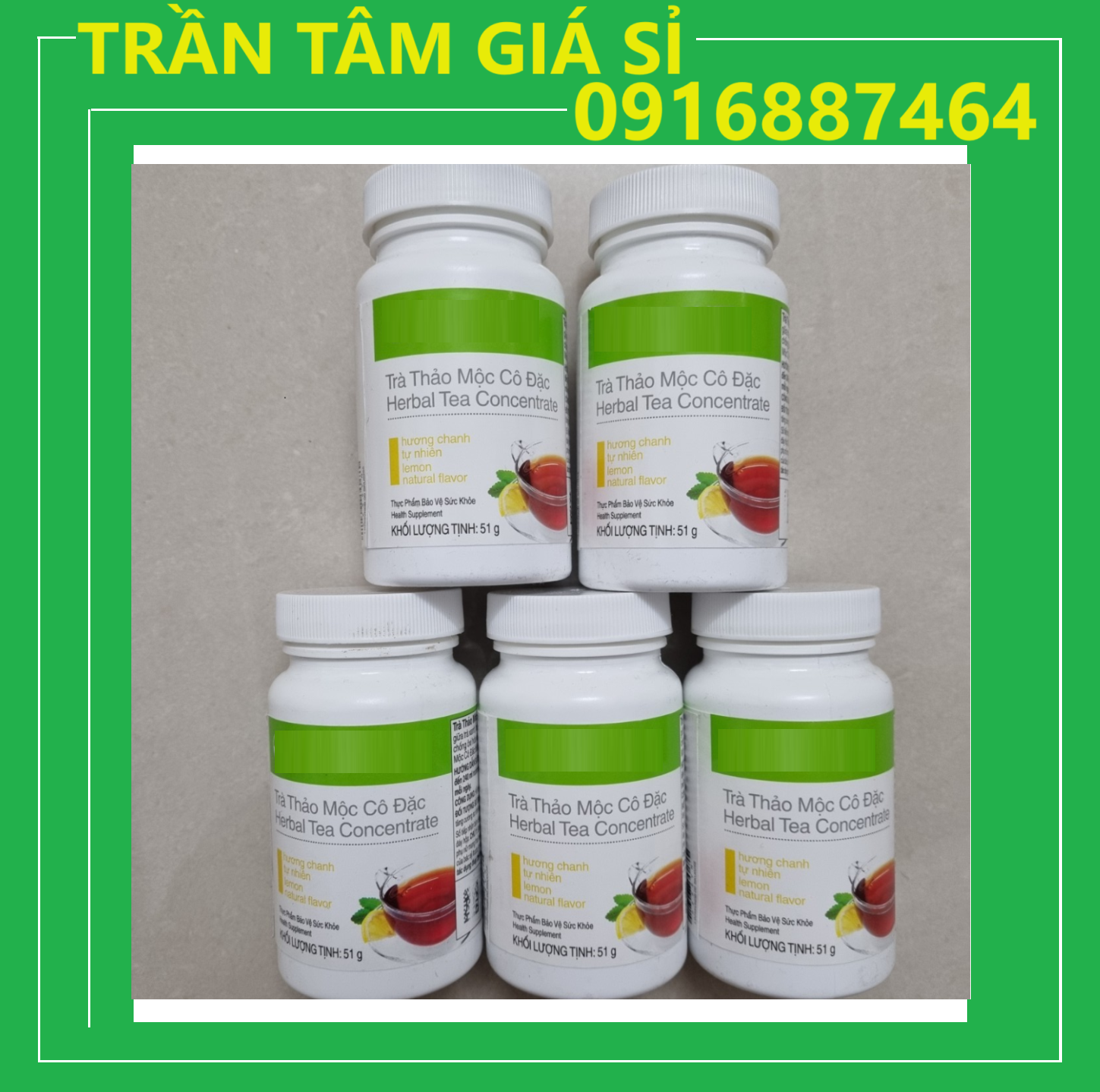 Herbal Trà cô đặc thảo mộc vị chanh