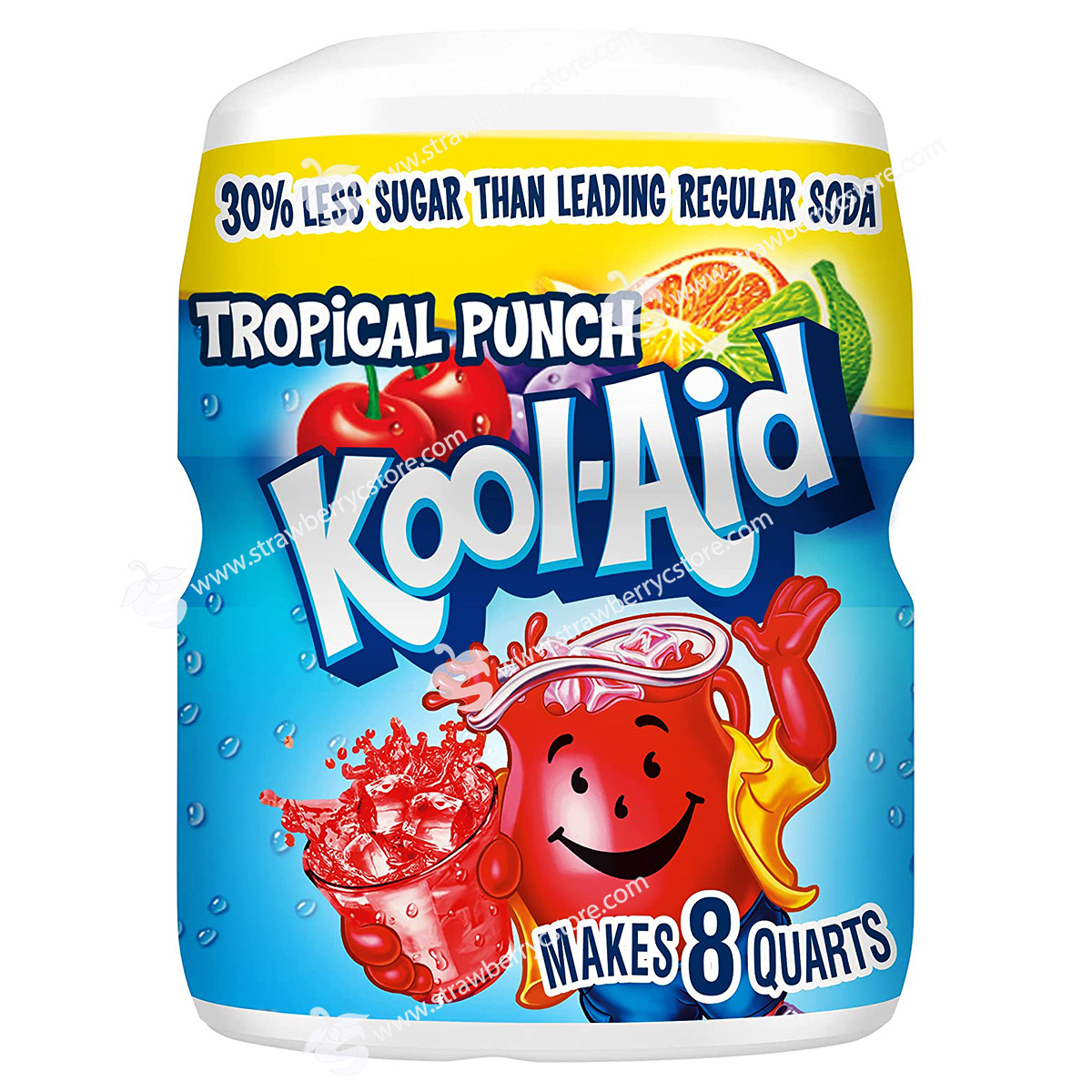 Bột Pha Nước Trái Cây Vị Hỗn Hợp Nhiệt Đới Kool-Aid Unsweetened Tropical Punch Artificially Flavored Powdered Drink Mix, Hộp 538g 1 Lb. 3 Oz.