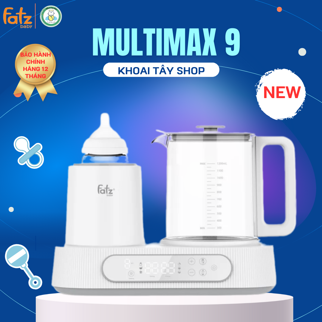 Máy đa năng điện tử Multimax 9 Lắc sữa Đun & hâm nước pha sữa