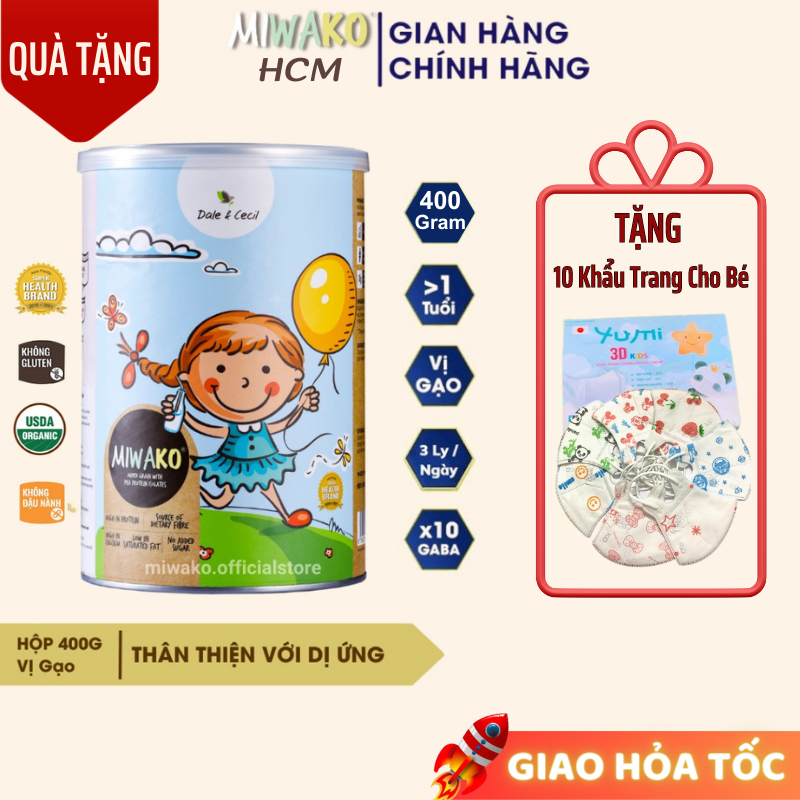 Sữa hạt hữu cơ miwako vị gạo cho bé từ 1 tuổi gói 30g - miwako hcm